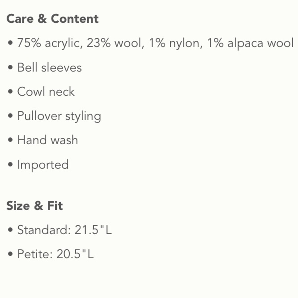 NWT cowl neck sweater - Picture 8 of 8